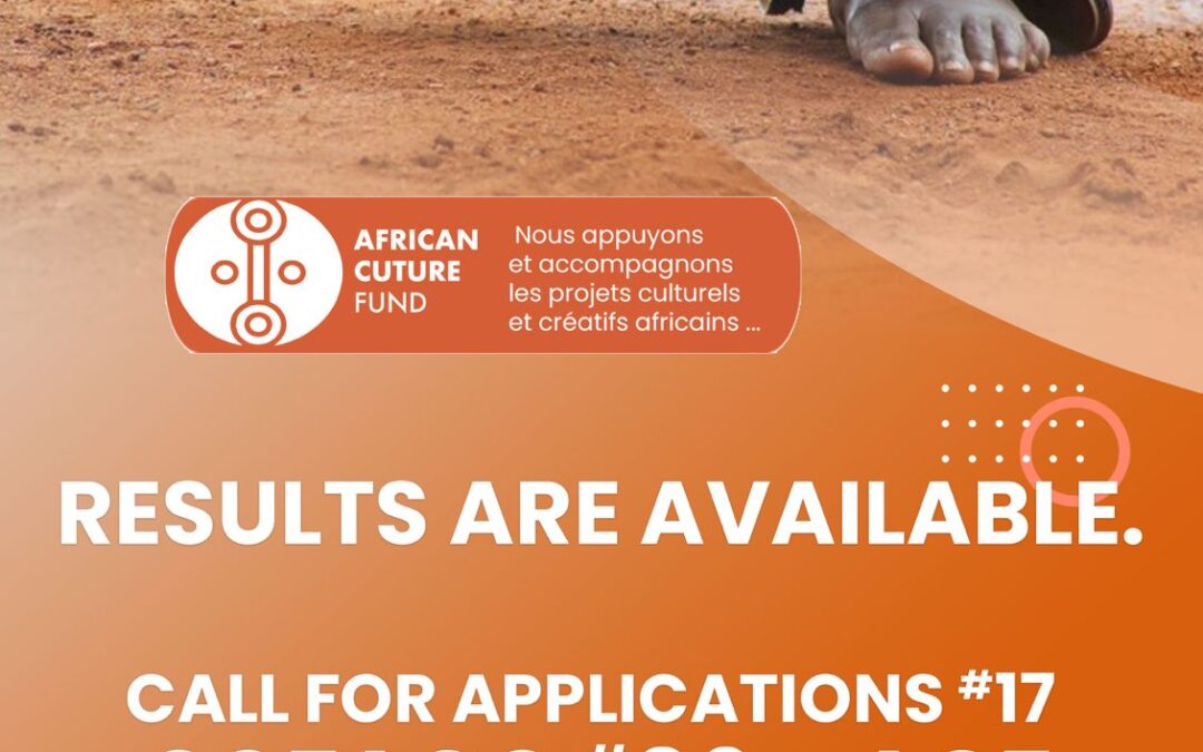 Results of Call for Proposals #17 – SOFACO LOT #6 | STRUCTURING CULTURAL ORGANIZATIONS AND INDIVIDUAL ARTISTS