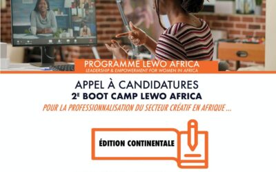 Appel à candidatures – 2e BOOT CAMP LEWO AFRICA